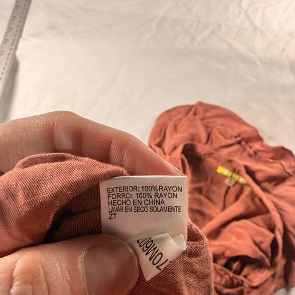 Gianni Bini Ruffled One-Shoulder High-Low Dress in Terracotta - Picture 8 of 9